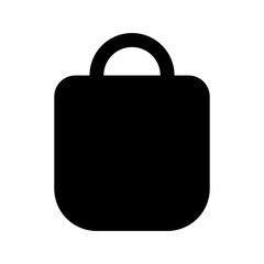 shopping bag glyph icon