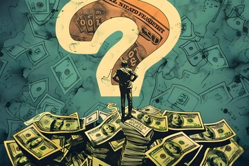 Money Question Mark: Illustration Style