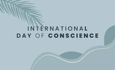 International Day of Conscience minimal design