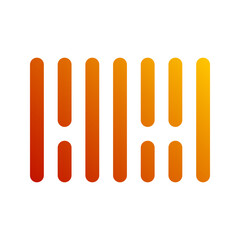 barcode gradient icon