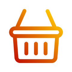 shopping basket gradient icon