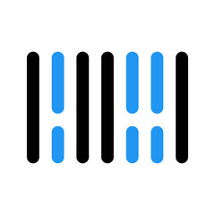 barcode line color icon
