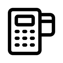 pos terminal line icon