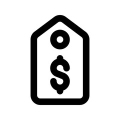 price tag line icon