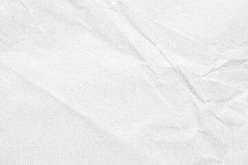Naklejka premium Abstract white crumpled and creased recycle paper texture background
