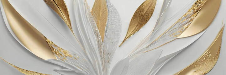 background with golden feathers