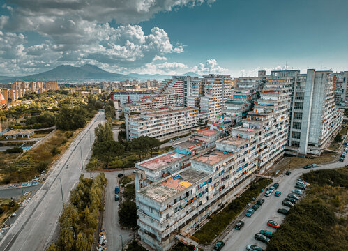 vele scampia aerial naples italy 