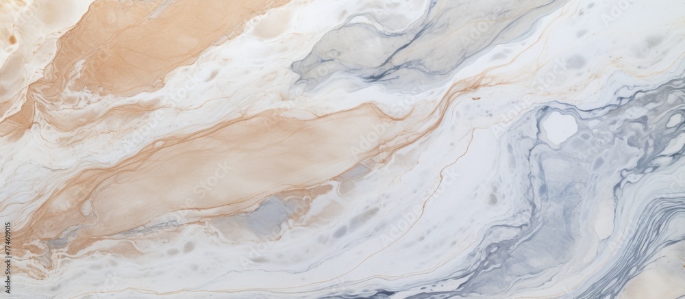 Poster brown and white colored marble pattern creating an elegant and sophisticated design