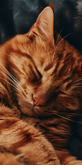 Retrato de um Gato Dormindo em Paz