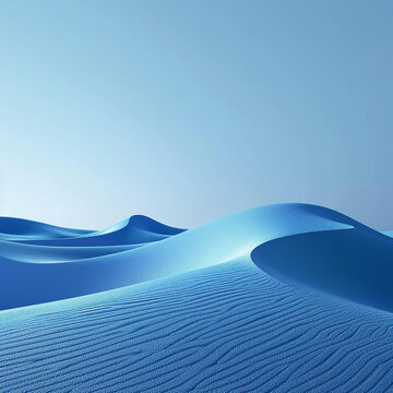  3d rendered photos of blue plain background made with generative AI