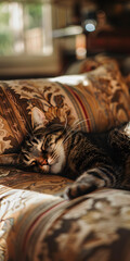 Retrato de um Gato Dormindo em Paz