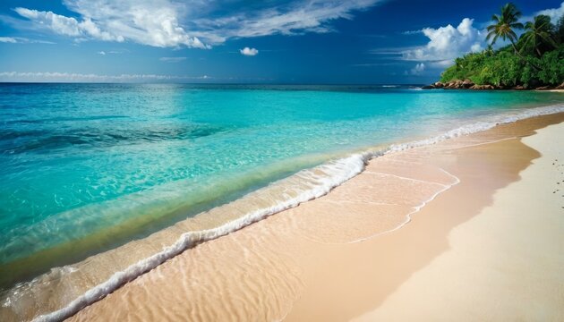 Tropical beach water background