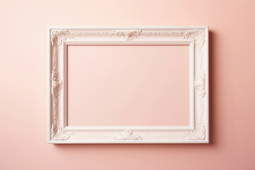 Witness the most perfect empty frame set against a soft color wall, a pristine canvas for your...