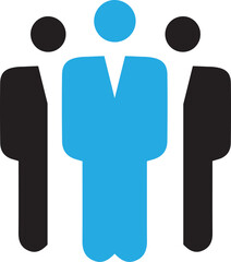 People group icon.Crowd sign.Persons icons. Business symbol. Vector