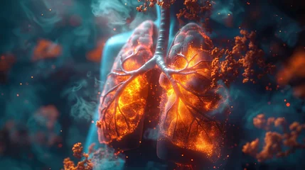 Fotobehang Human Respiratory System Concept Art © VGV