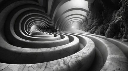 abstract labyrinth - obrazy, fototapety, plakaty