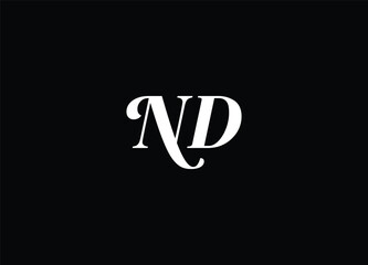 ND Creative modern unique logo and initial logo
