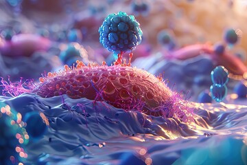 Obraz premium Nanotechnology Advances: Unlocking the Potential of Nanobots in Medicine,Nanomedicine: The Future of Healthcare Delivery