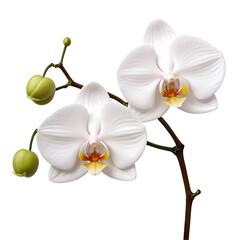 Obraz premium Orchid element in PNG format with transparent background