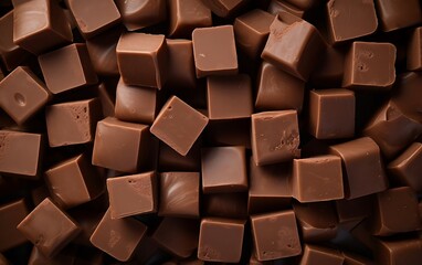 Background of chocolate candies, 3d rendering