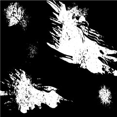 Grunge background of black and white. Abstract illustration texture of cracks, chips, dot. Dirty monochrome pattern of the old worn surface