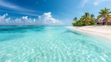 Foto op Plexiglas Island  Tropical escapes, dreamy background © chayantorn