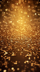 Beautiful golden sand grain texture luxury dreamy particle background	
