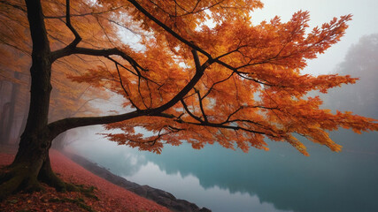 High-Quality Fall Background And Fall Wallpaper With 8K Resolution - obrazy, fototapety, plakaty