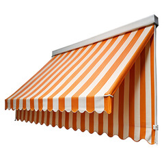 Obraz premium orange and white produce stall with transparent background