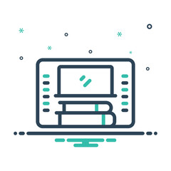 Mix icon for online school