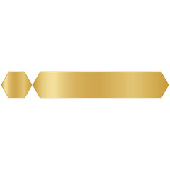 Title Gold Banner Template