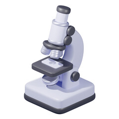 Microscope 3D icon