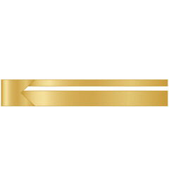 Title Gold Banner Template