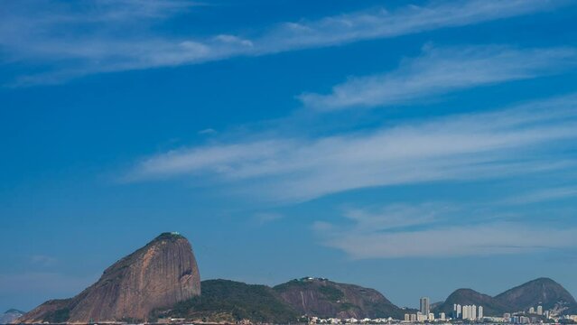 Timelapse of Sugarloaf Mountain in Rio with Moving Ships