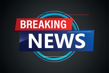 breaking news poster banner graphic design icon logo sign symbol social media website coupon

