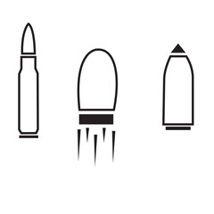 bullet icon, isolated vector graphic icons set on a white background 