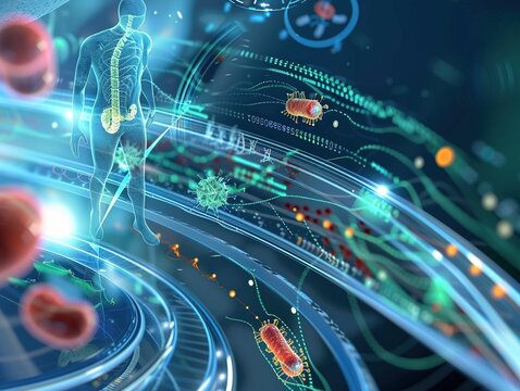 Nanotechnology Biosensors and Disease Monitoring: Illustrate a scenario where wearable biosensors with nanoscale