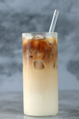 Iced Coffee on Tall Glass