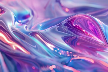 Obraz na płótnie Canvas holographic liquid fluid abstract background