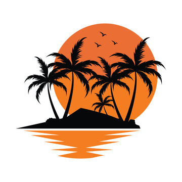 palm tree icon vektor