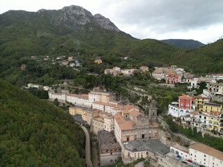 Naklejka premium badia cava de'tirreni italy 