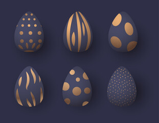 Happy Easter greeting card with eggs in pastel colors spring holiday celebration card horizontal