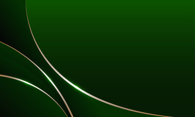 vector luxury green and golden background