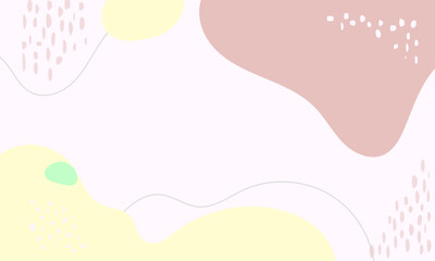 Hand drawn flat design abstract doodle background