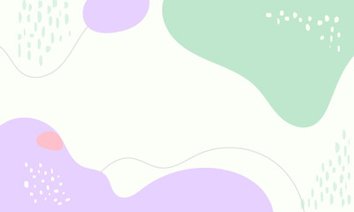 Hand drawn flat design abstract doodle background