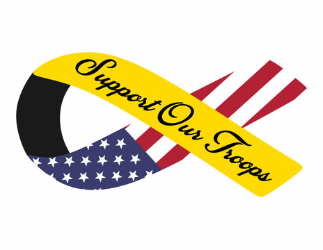 lets support our troops united states of america