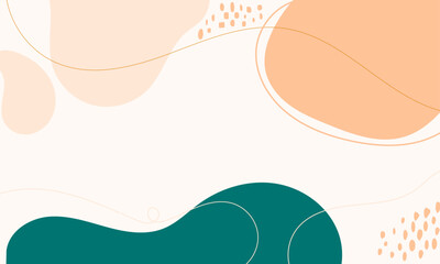 Hand drawn flat design abstract doodle background