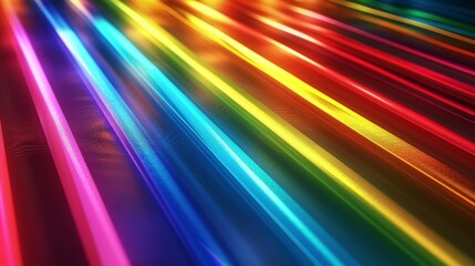 Fototapeta premium A vibrant analysis of lights spectrum in the prism of existence