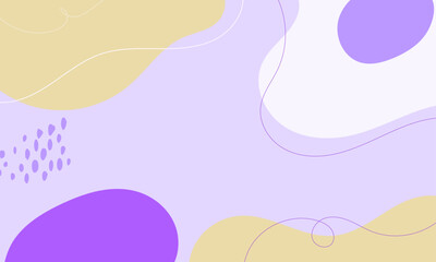 Hand drawn flat design abstract doodle background