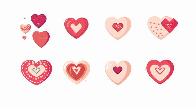 Valentines day icon design vector flat vector isolated